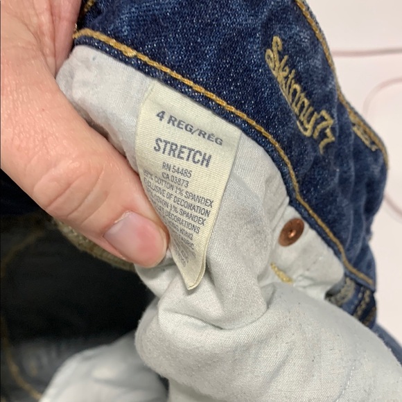 American Eagle - Classic Blue Women's Jeans 4Reg - 4x32 0478‎ Stretch - Picture 6 of 9